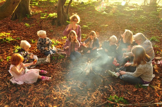 A storymaking workshop in progress